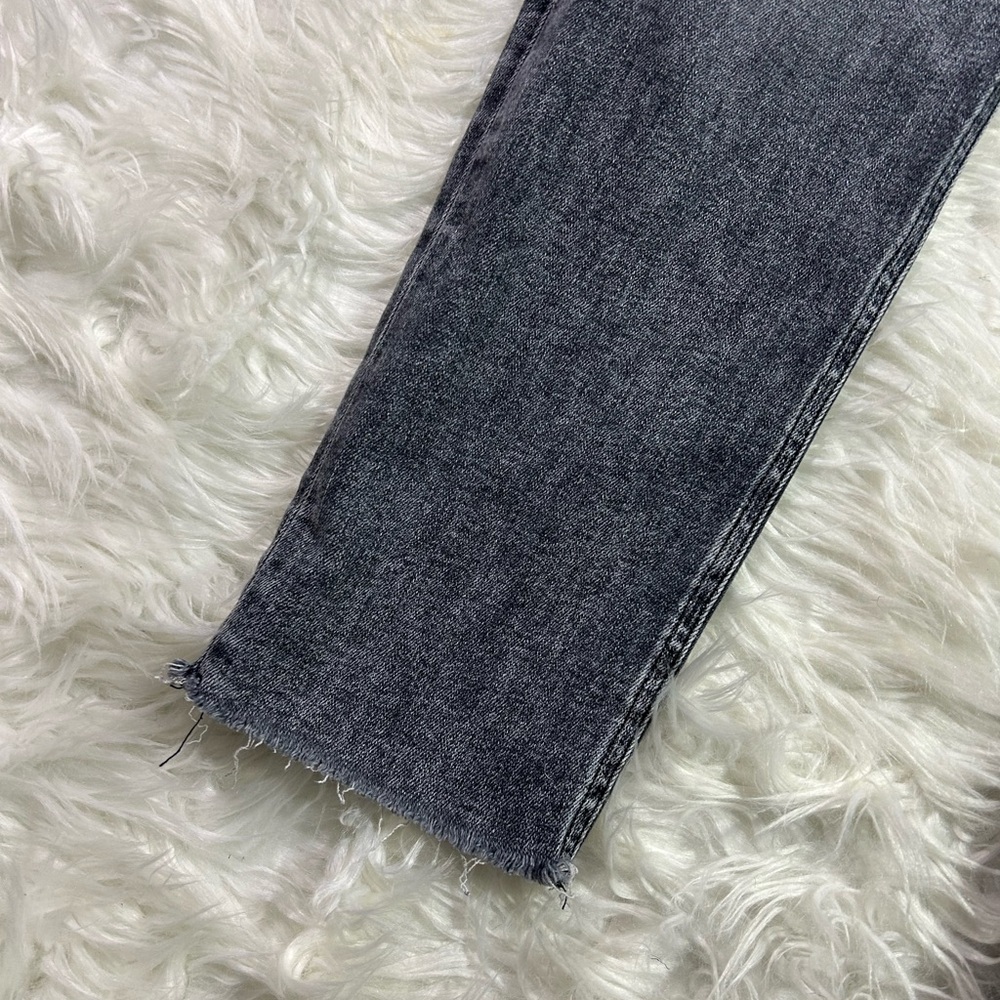 Rag & Bone High Rise Straight Leg Acid Wash Jeans - Picture 4 of 9